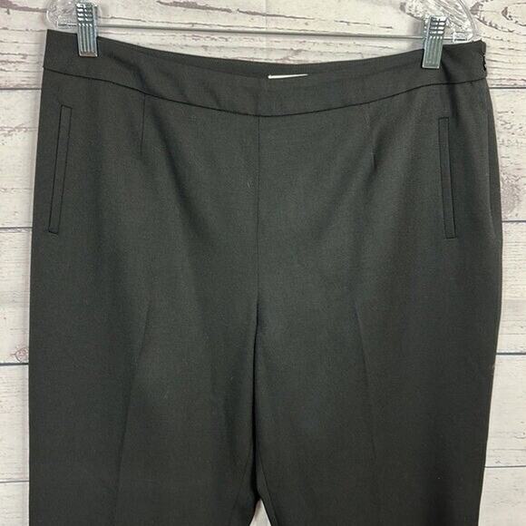 Pendleton Wool Pants Womens 14 Black Side Zip Career High Rise Straight Office - Picture 5 of 11